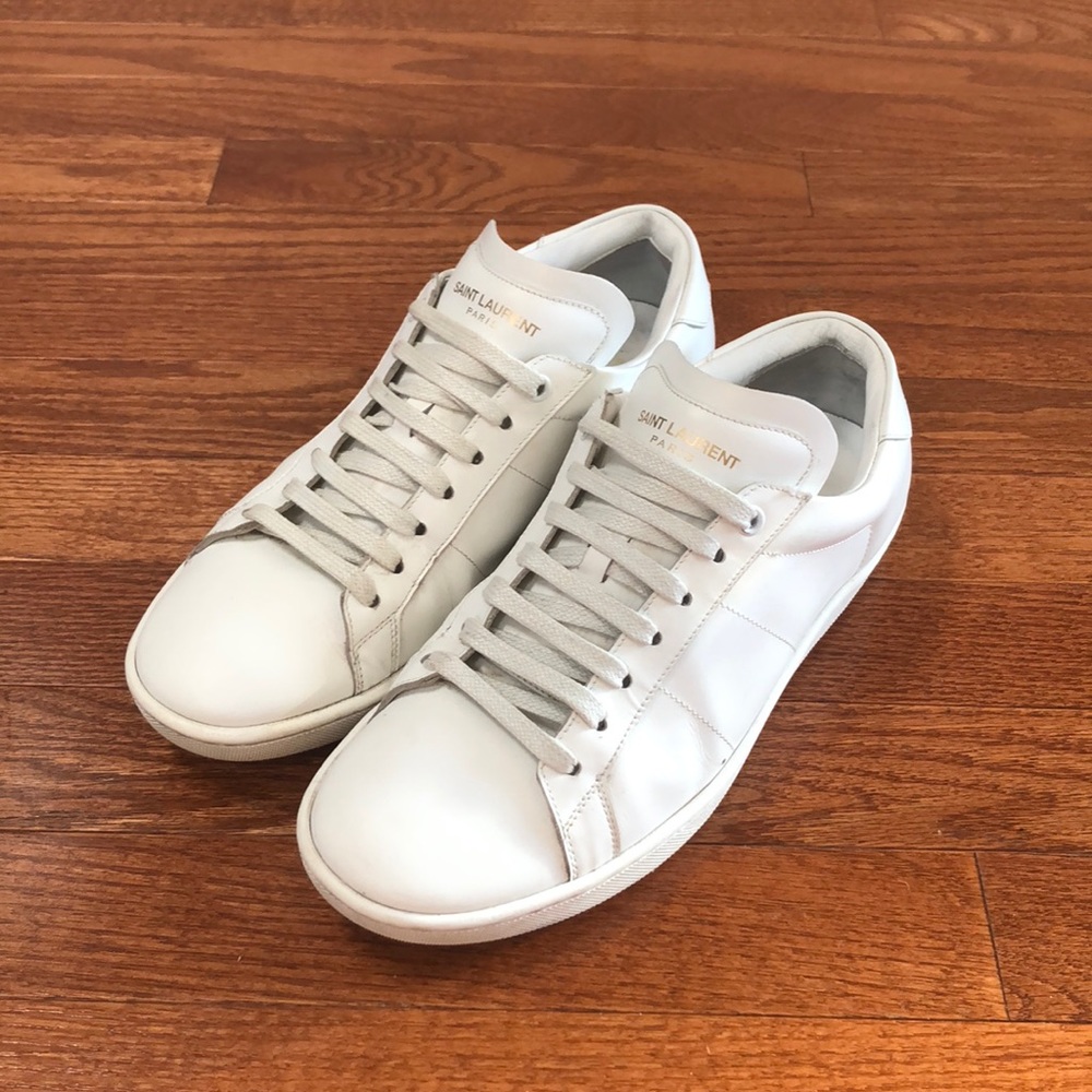 Saint Laurent SL/01 Leather Sneakers Size EU 39